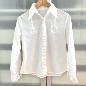 Erica Tanov unique button down top